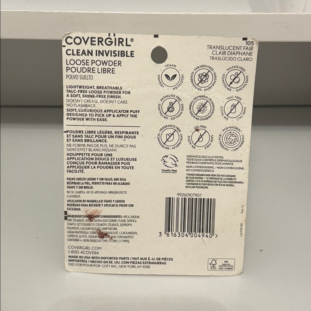 COVERGIRL Clean Invisible Loose Powder - Translucent - Picture 3 of 3